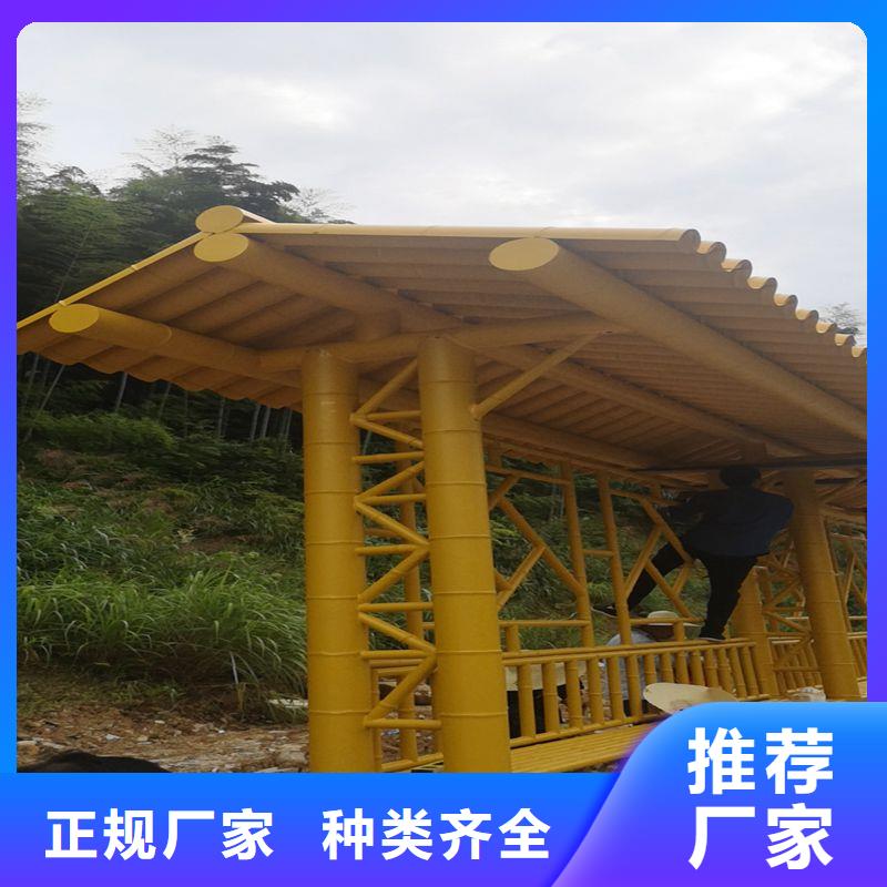 黄石仿古公交站台通过检测实地大厂