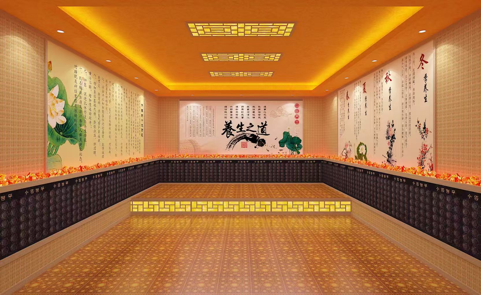 路南汗蒸房韩式院汗蒸房施工购买的是放心