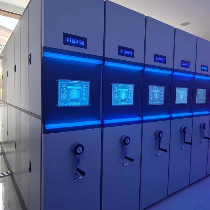 阿坝马尔康档案室移动档案架远销海外