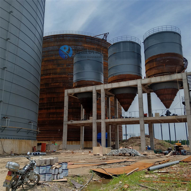 成都青白江砂石骨料钢板仓让利批发