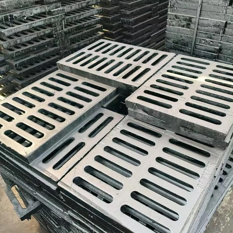 周口球墨铸铁篦子沟盖板_400x700下水道盖板现货快速采购