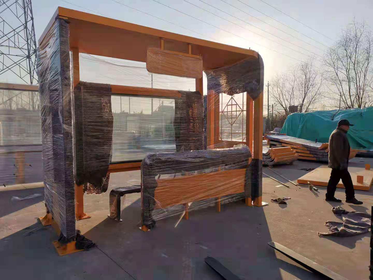 仿古公交站台候车亭信赖欢迎新老客户垂询