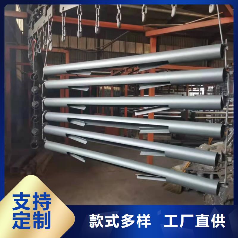 延安#不锈钢复合管河道护栏#到厂参观