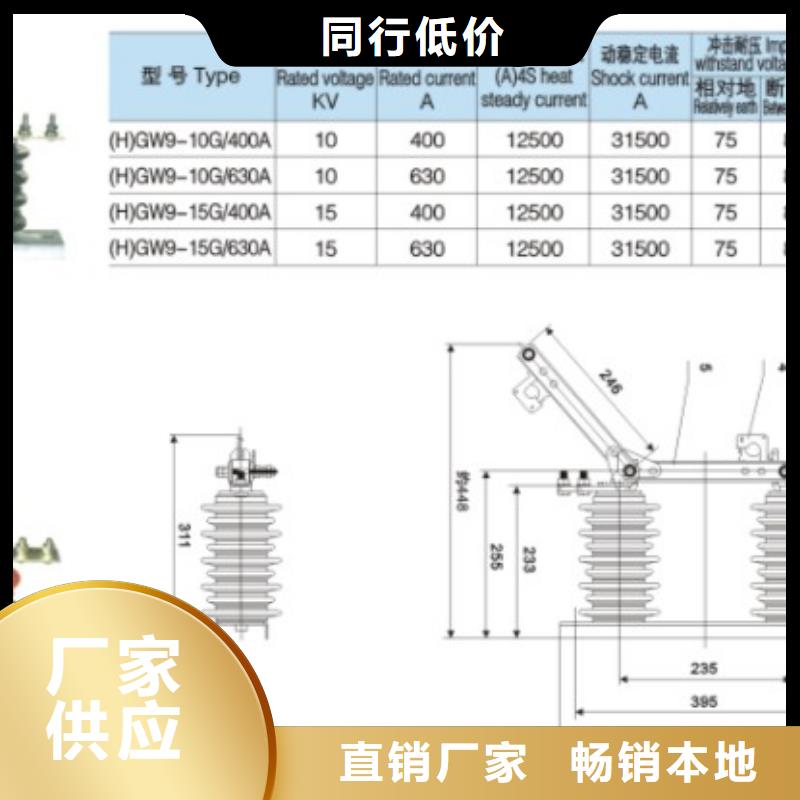 【隔离开关】HGW9-10G/400A附近厂家