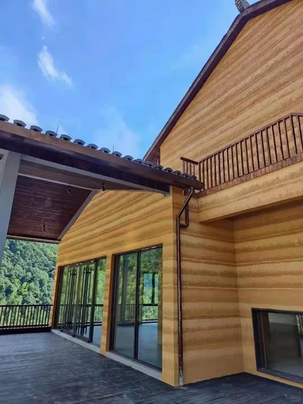 山东日照仿五花断层夯土漆多少钱 #生态稻草漆#老房翻新#农家小院