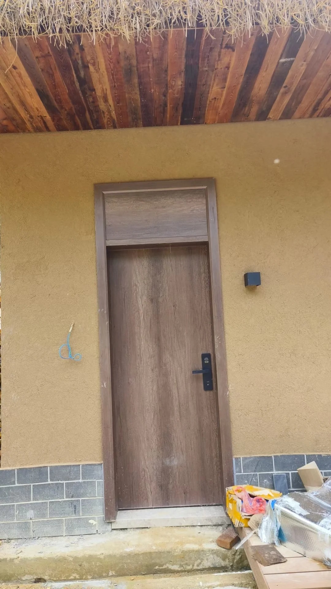 湖北随州断层仿泥巴墙涂料施工 #内外墙稻草漆#民宿改造#乡村建设