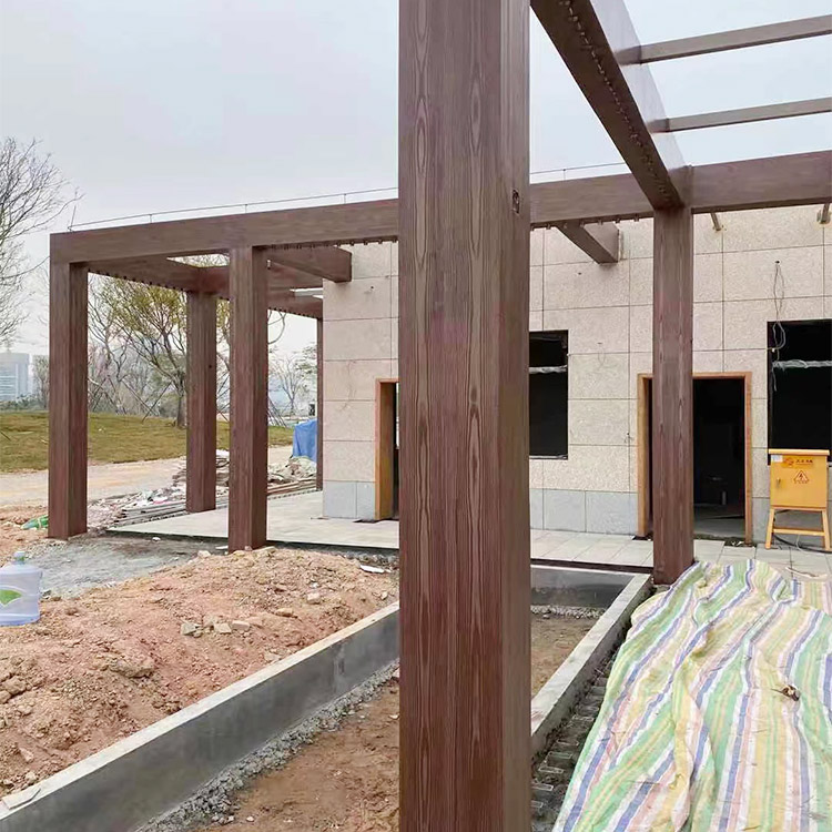 甘肃张掖不锈钢仿木纹漆厂家电话#廊架长廊#凉亭花架#栈道护栏