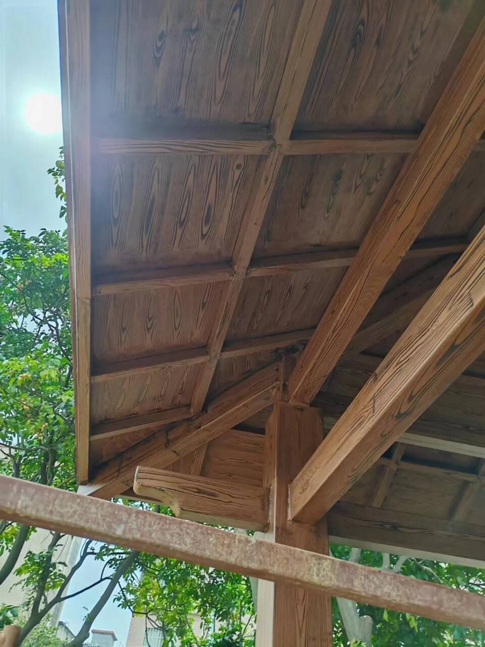 广西栈道护栏木纹漆厂家批发#内外墙#不锈钢#铝合金#镀锌管