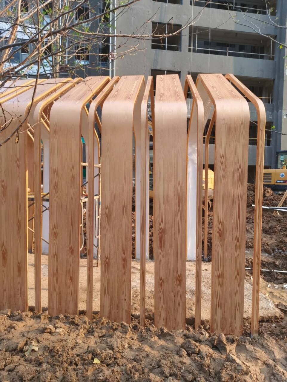 生态复古木纹漆批发厂家#廊架长廊#凉亭花架#栈道护栏本土经销商