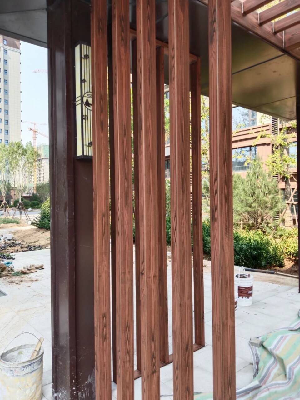 内外墙木纹漆施工价格#钢结构建筑#金属面#仿古建筑专注产品质量与服务