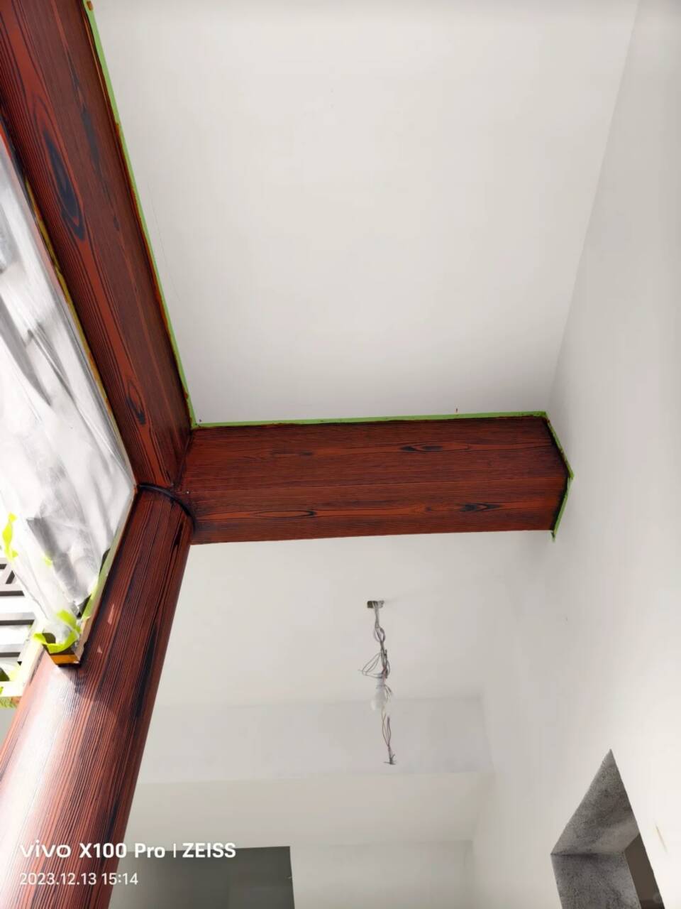 常州镀锌管木纹漆批发多少钱#钢结构金属面#凉亭花架#仿古建筑