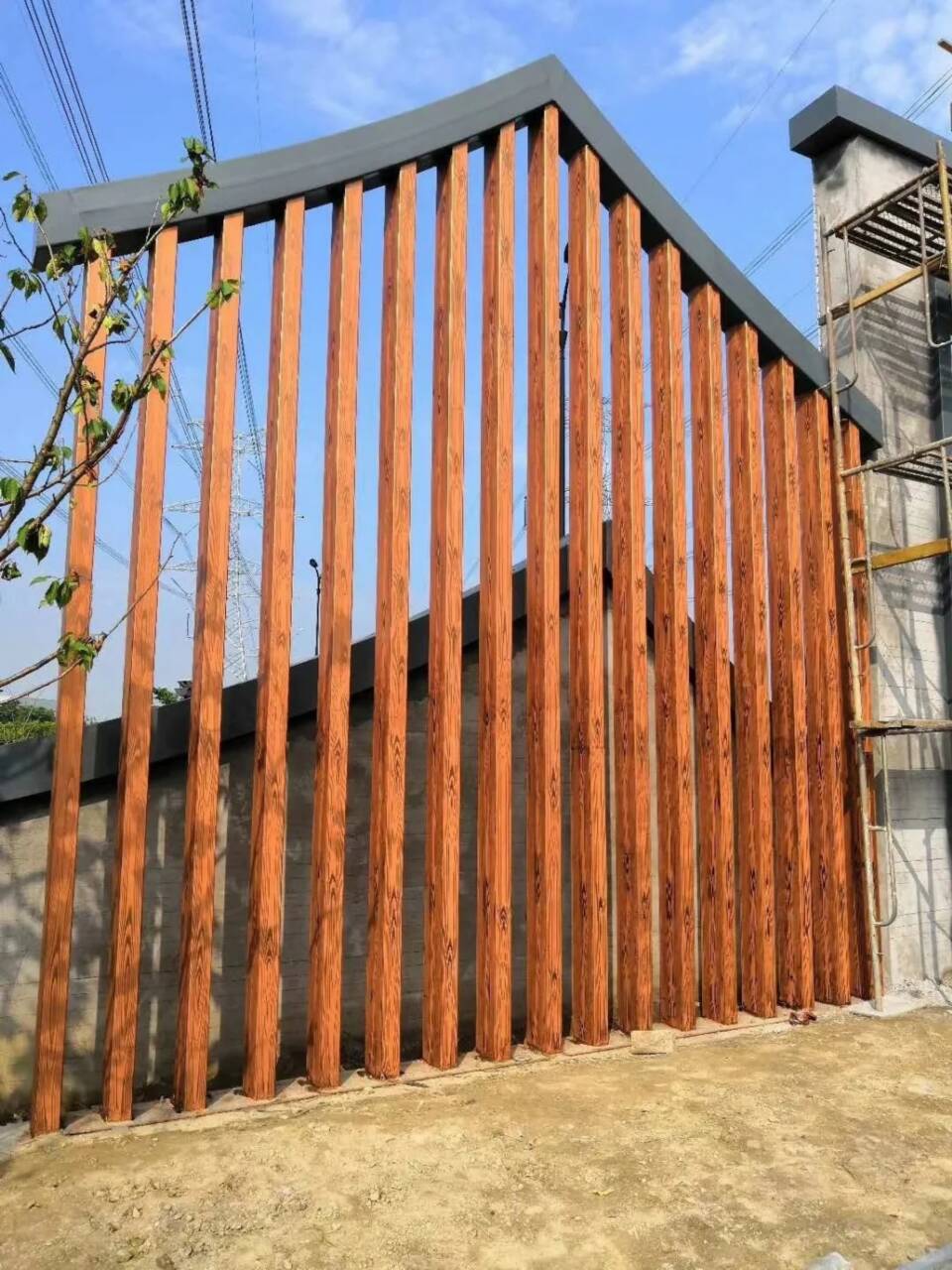 山东聊城仿木纹漆批发施工#廊架长廊#凉亭花架#栈道护栏