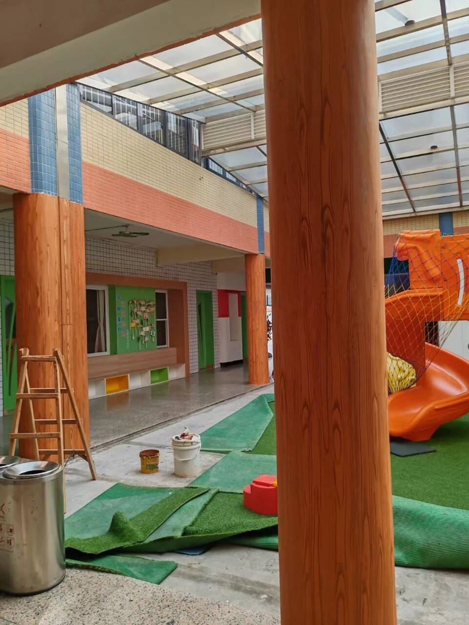 仿木纹漆源头工厂#铁艺花架#仿古建筑#凉亭廊架