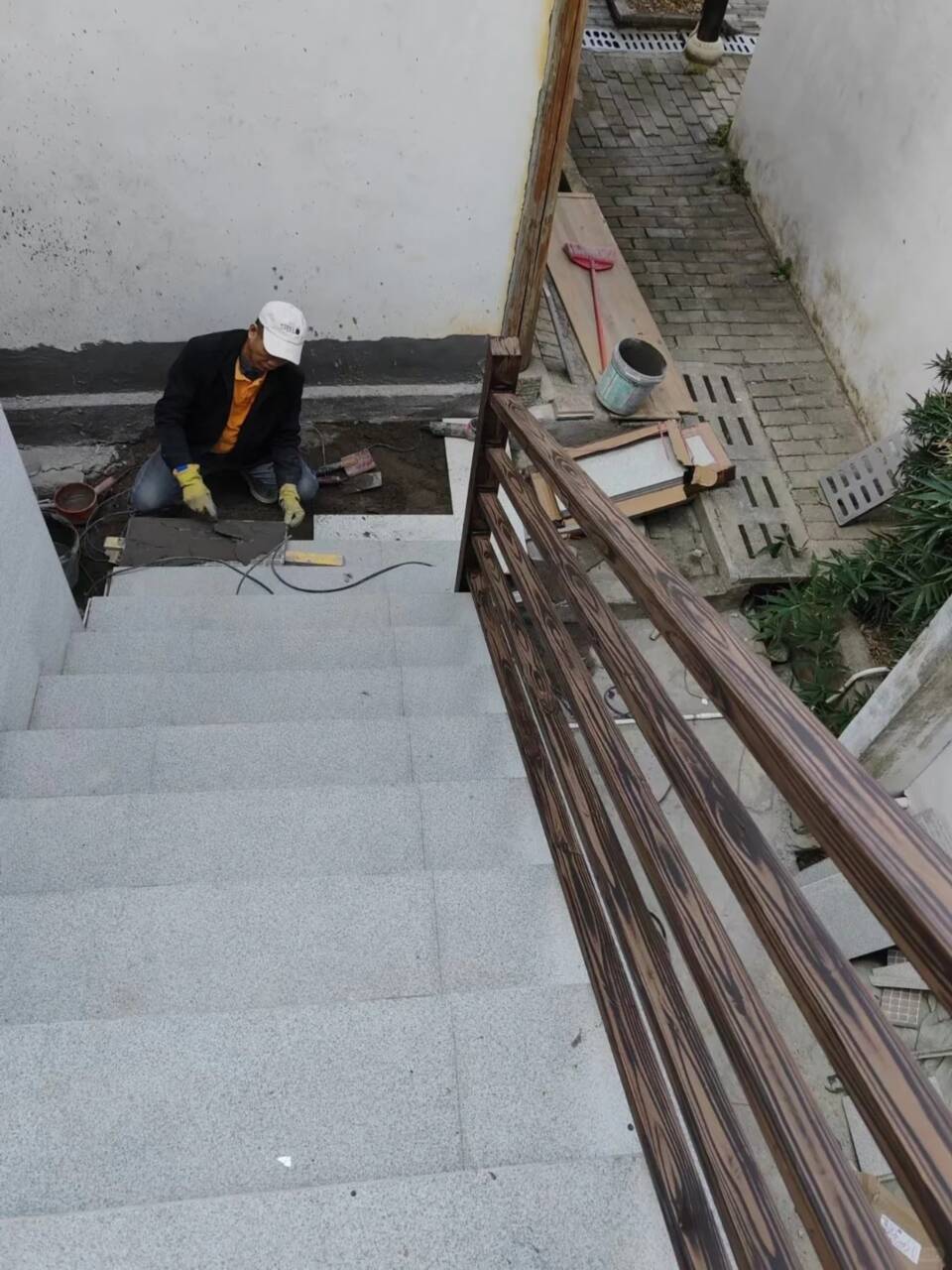 江苏宿迁铝合金木纹漆全包施工价格#铁艺花架#仿古建筑#凉亭廊架