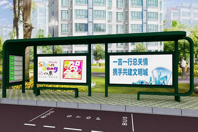 不锈钢公交站台候车亭实力雄厚源厂供货