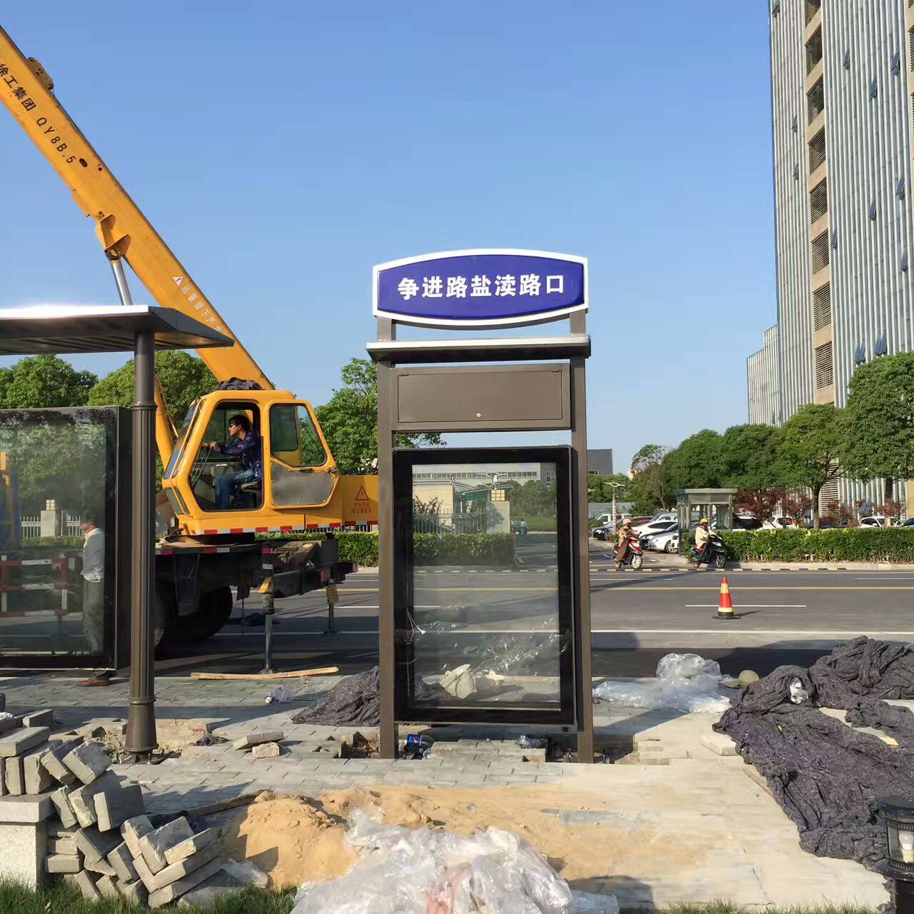 淮北招呼站候车亭实体大厂