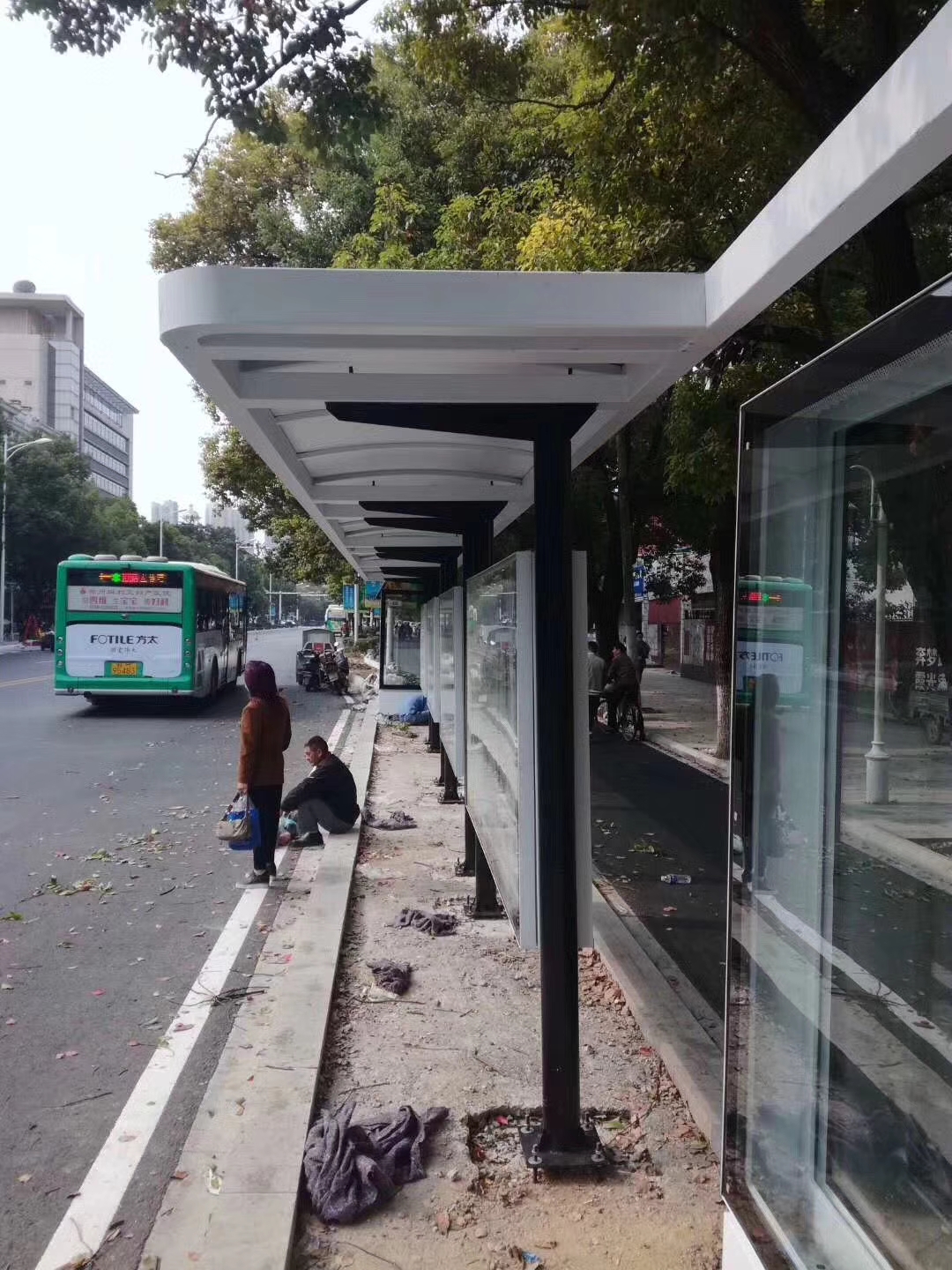 齐齐哈尔仿古候车亭实体大厂