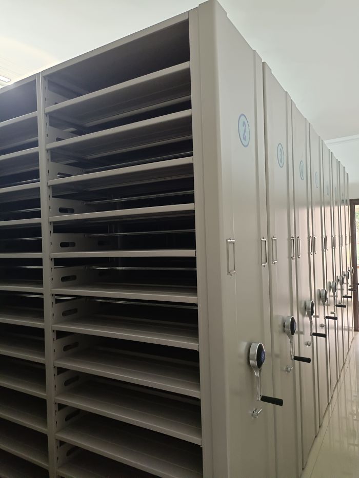 规格型号【世晔】潍坊密集手动型档案柜