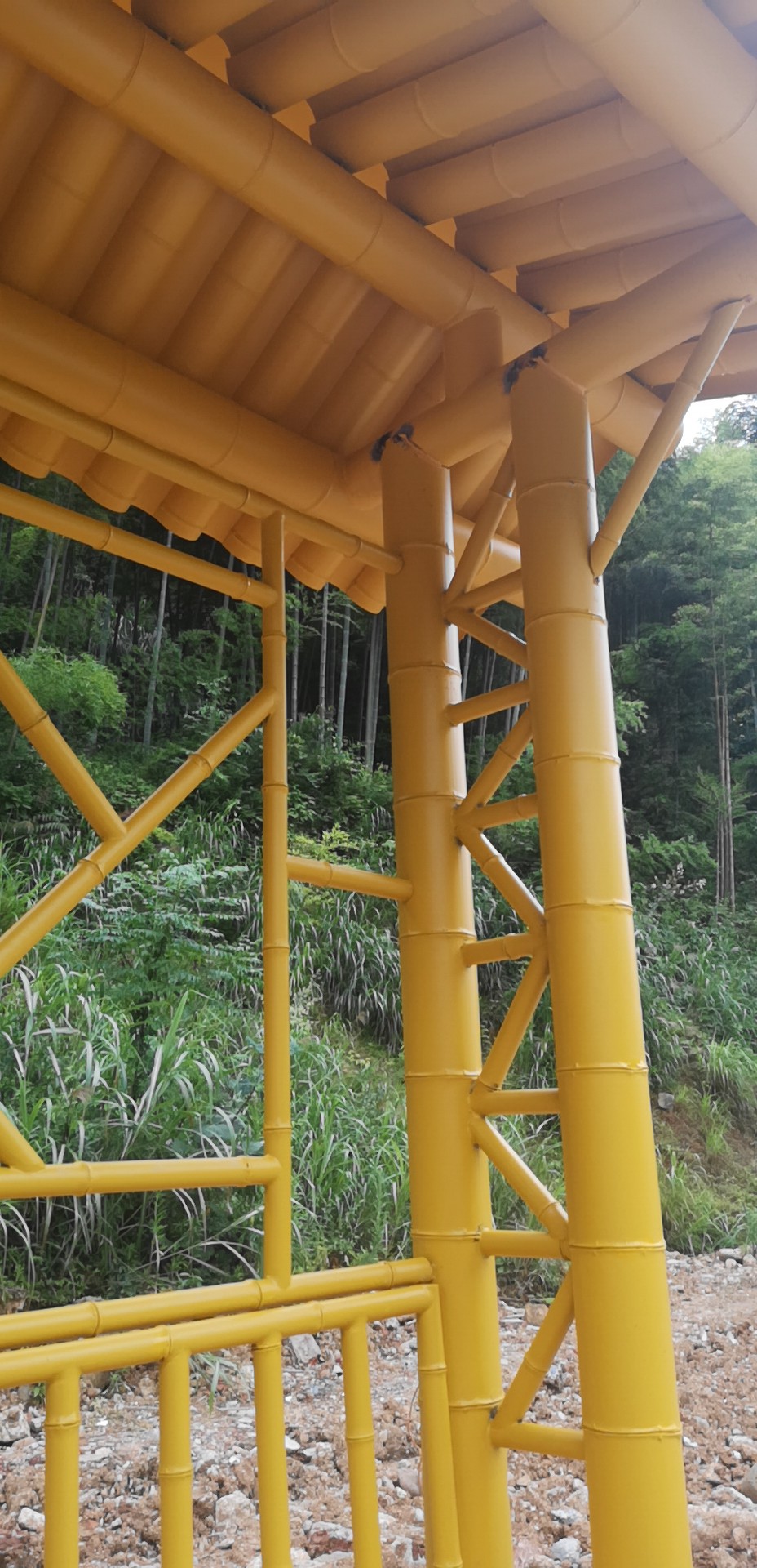 广安仿古公交站台候车亭厂家