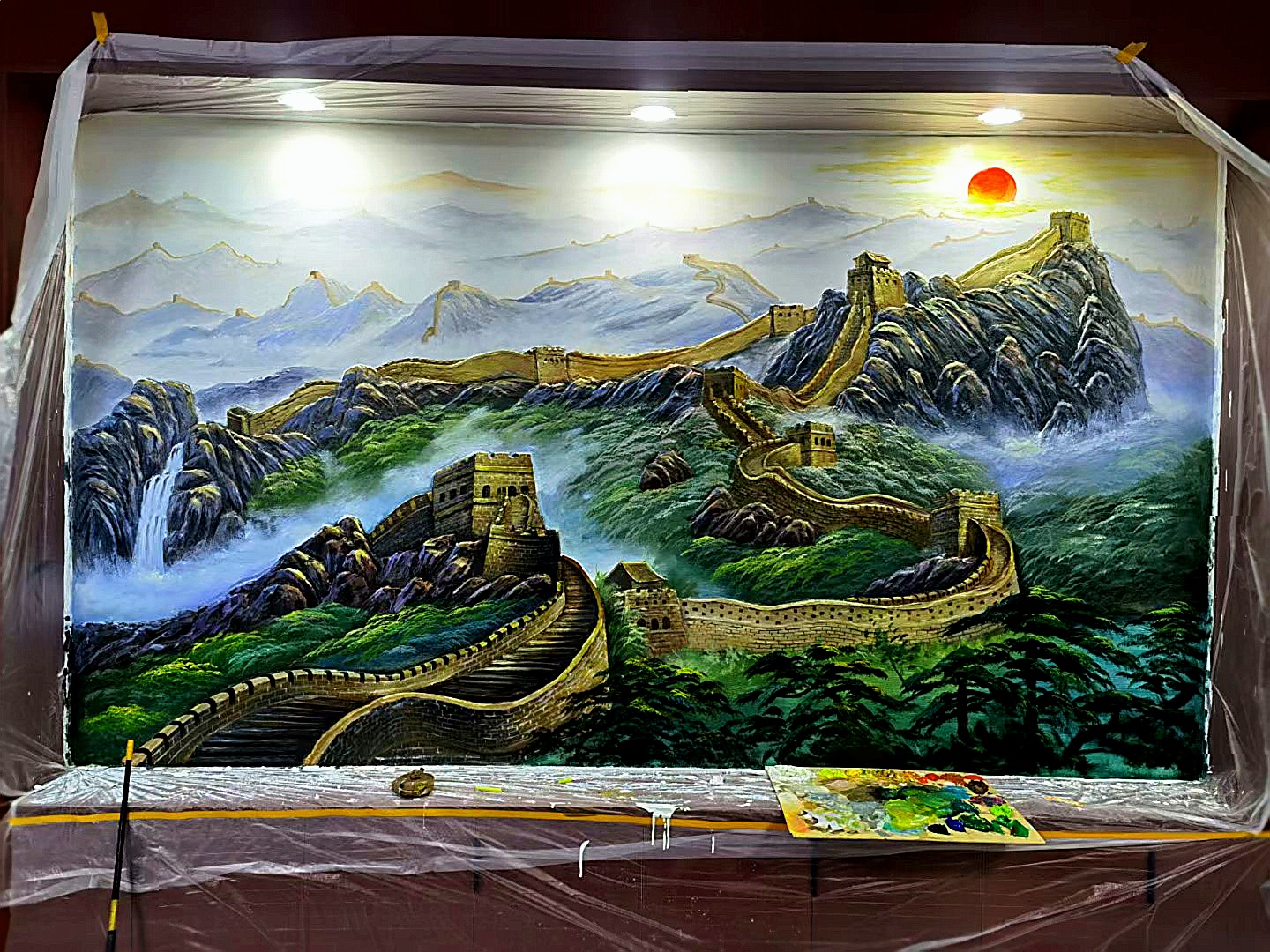 手绘墙涂鸦壁画绘画公司团队