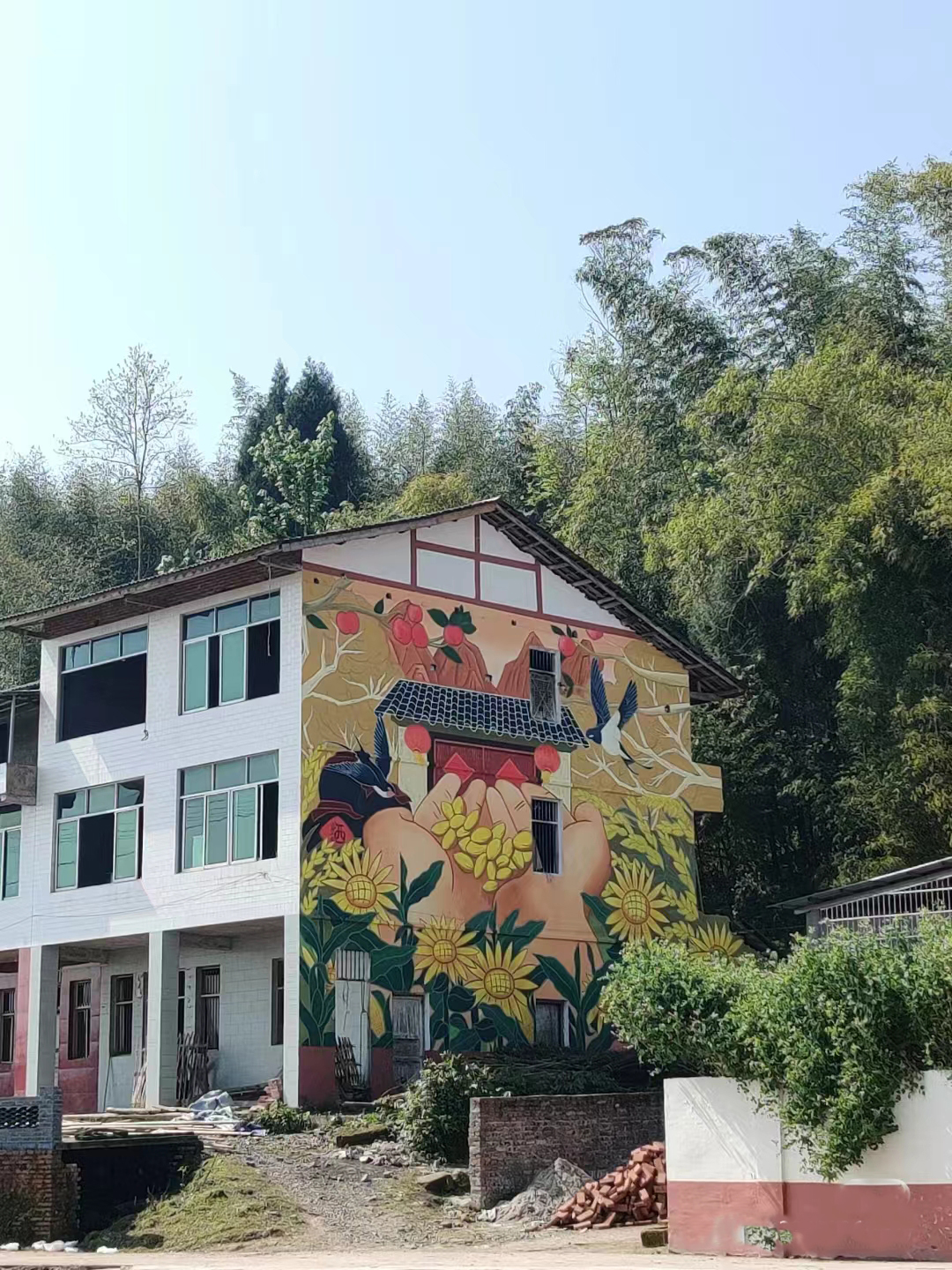 湘潭 韶山手绘墙彩绘壁画艺术创作