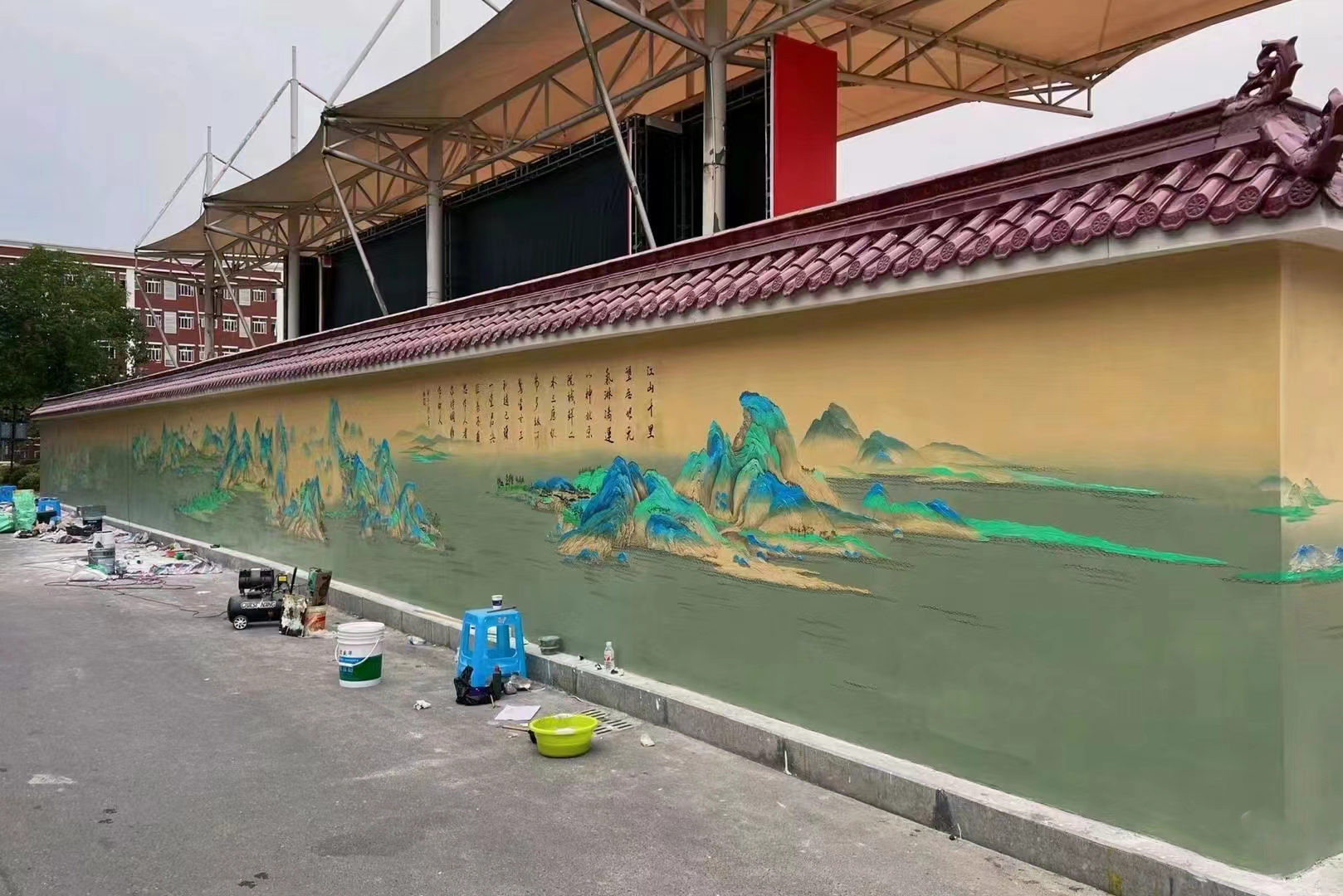 西双版纳乡村振兴墙绘彩绘壁画团队