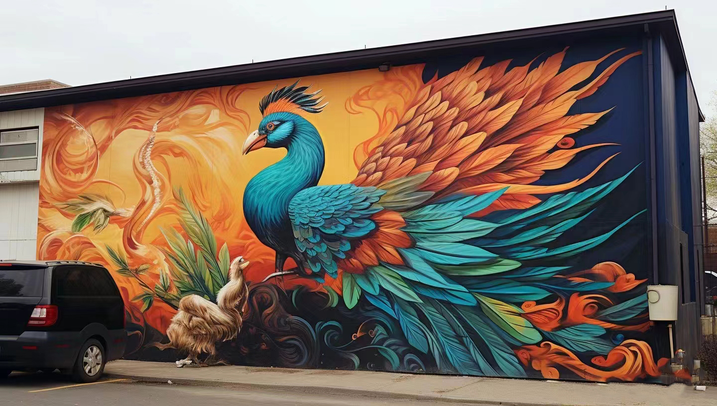 防城港墙体彩绘墙面彩绘手绘工作室