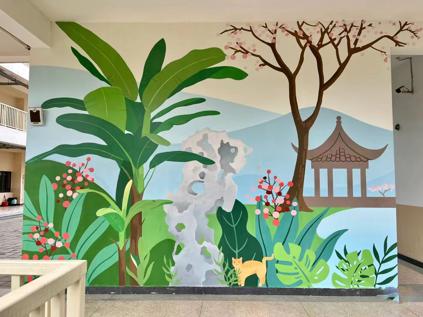 眉山洪雅手绘墙彩绘壁画公司