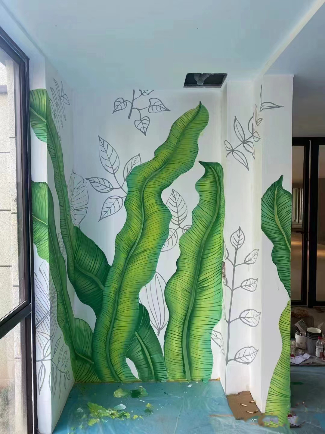 北海外墙彩绘手绘墙绘画工作室