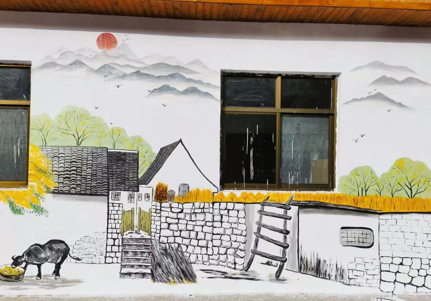 淮安淮阴墙绘墙体彩绘壁画公司