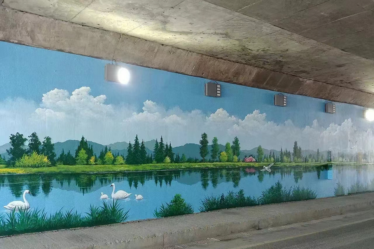 手绘墙涂鸦壁画绘画公司团队