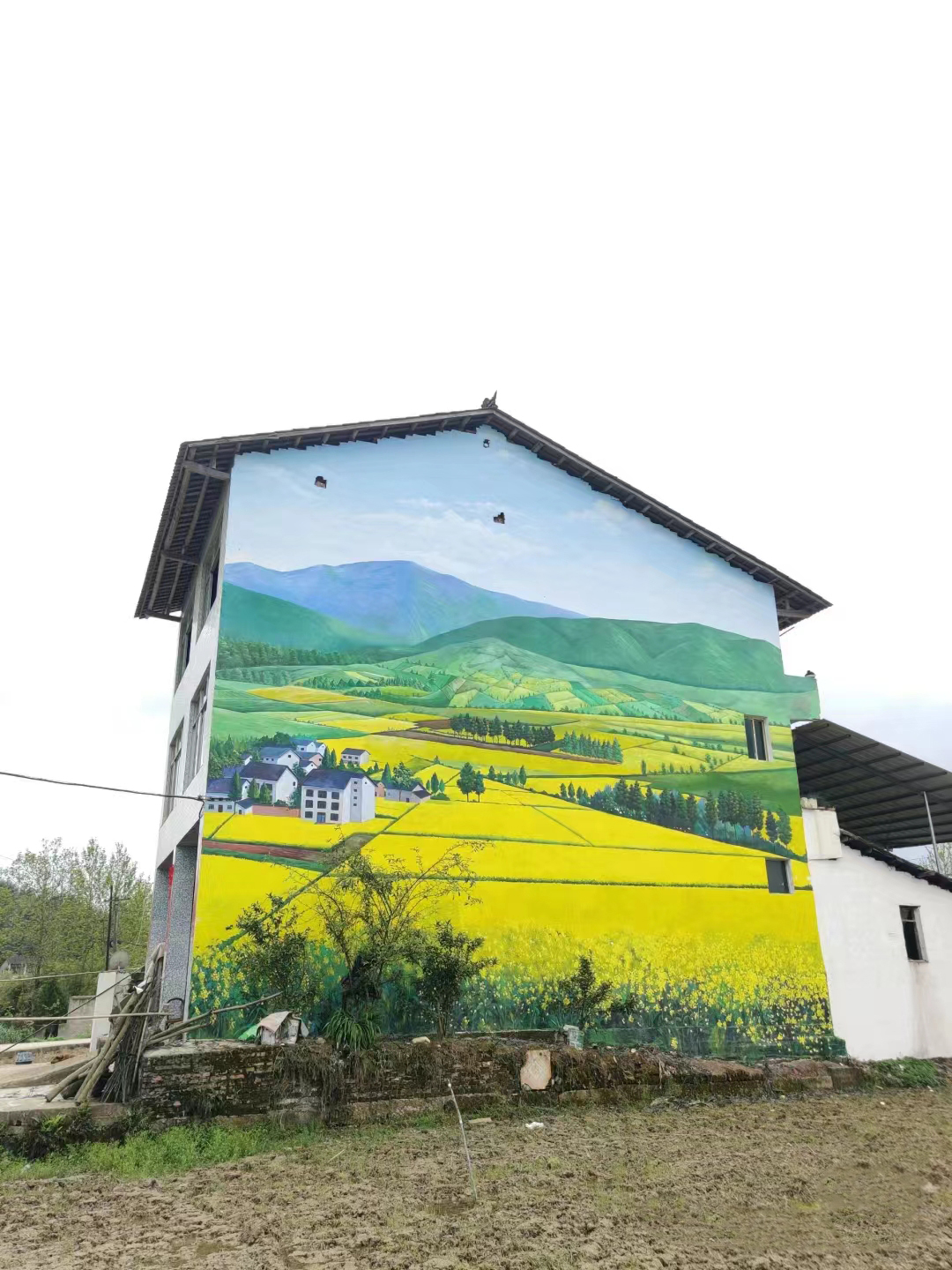 自贡美丽乡村彩绘墙绘手绘墙工作室