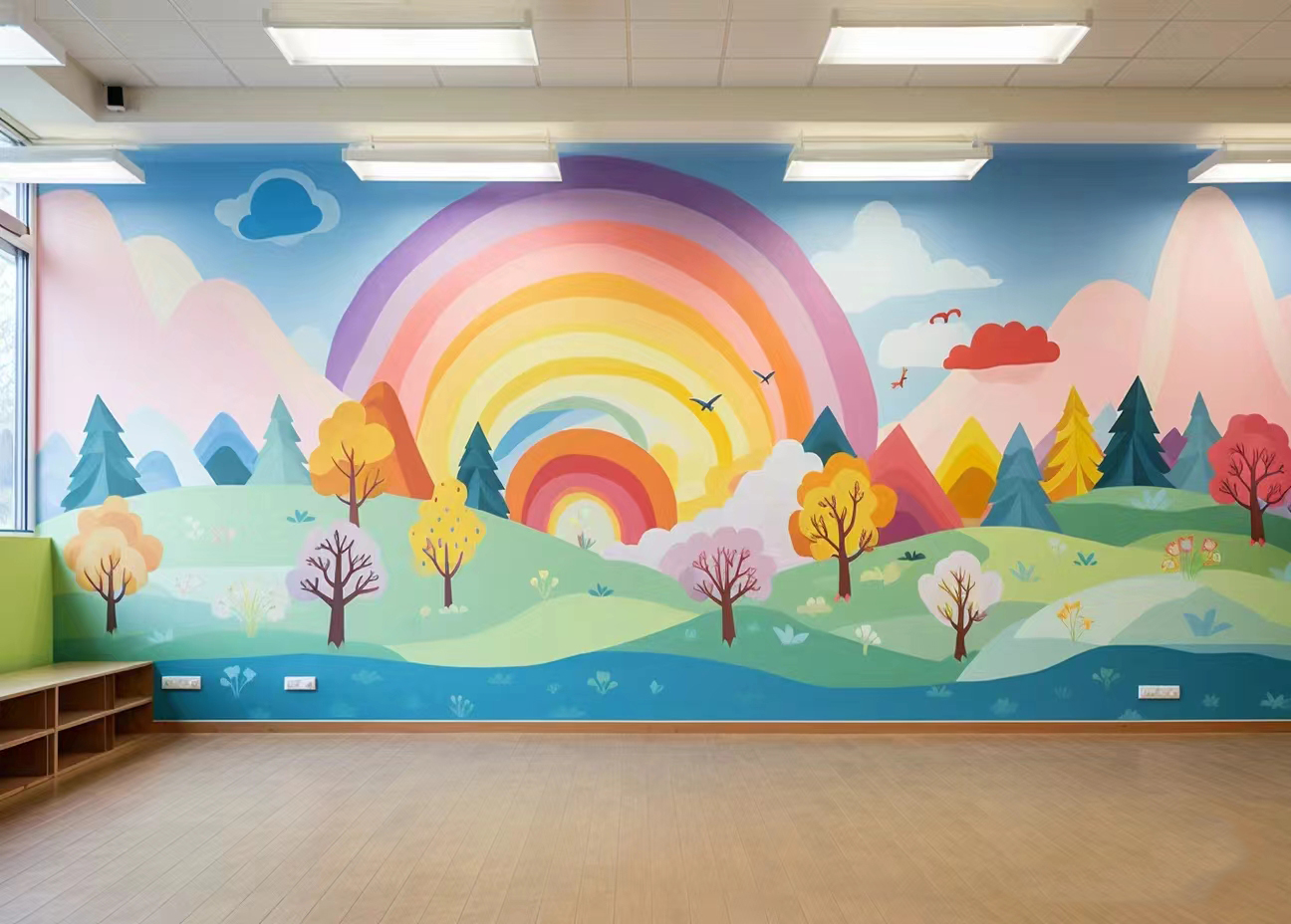 杭州余杭涂鸦壁画手绘墙彩绘公司