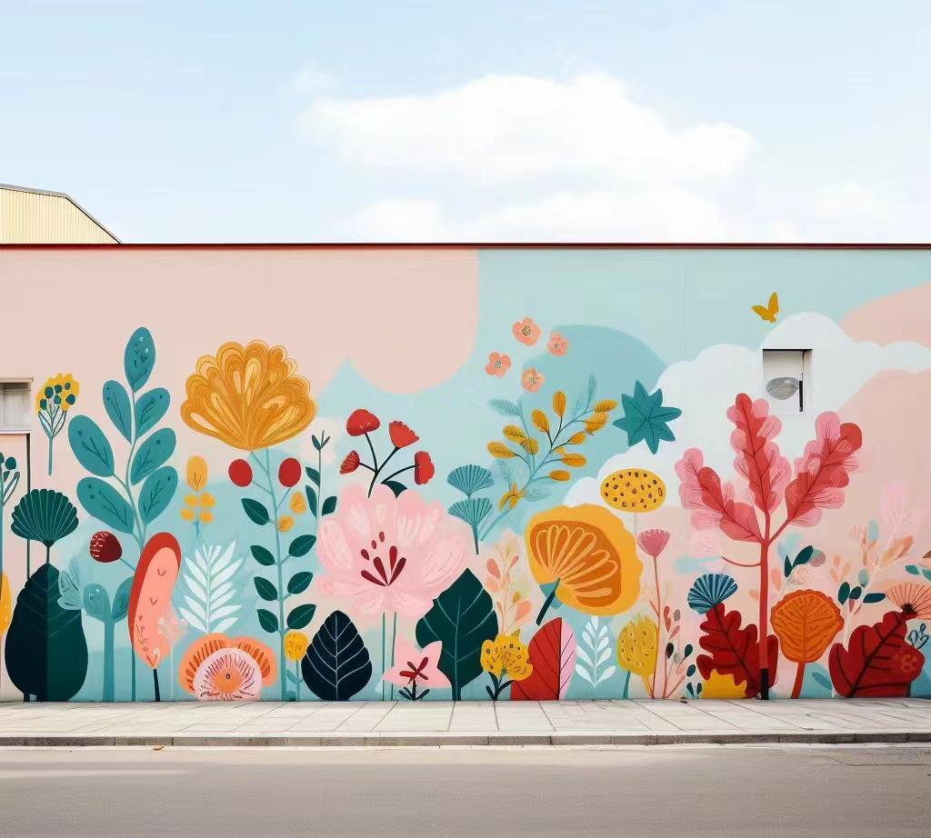 南宁隆安马山外墙绘画彩绘手绘墙壁画团队