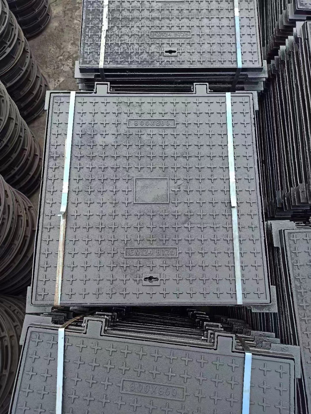 甘肃省平凉市通信井盖球墨铸铁建通铸造厂家