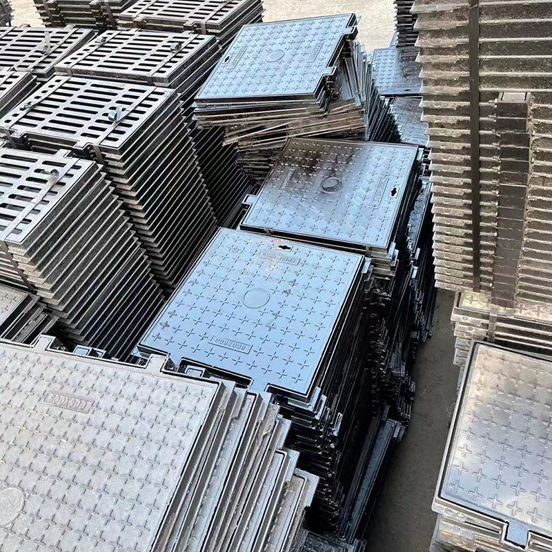 凉州防沉降井盖加铸铁网700定做生产建通铸造厂家