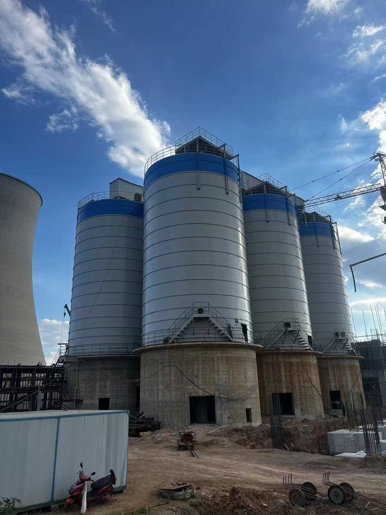 泰州姜堰8万吨粉煤灰钢板库厂家，货源足