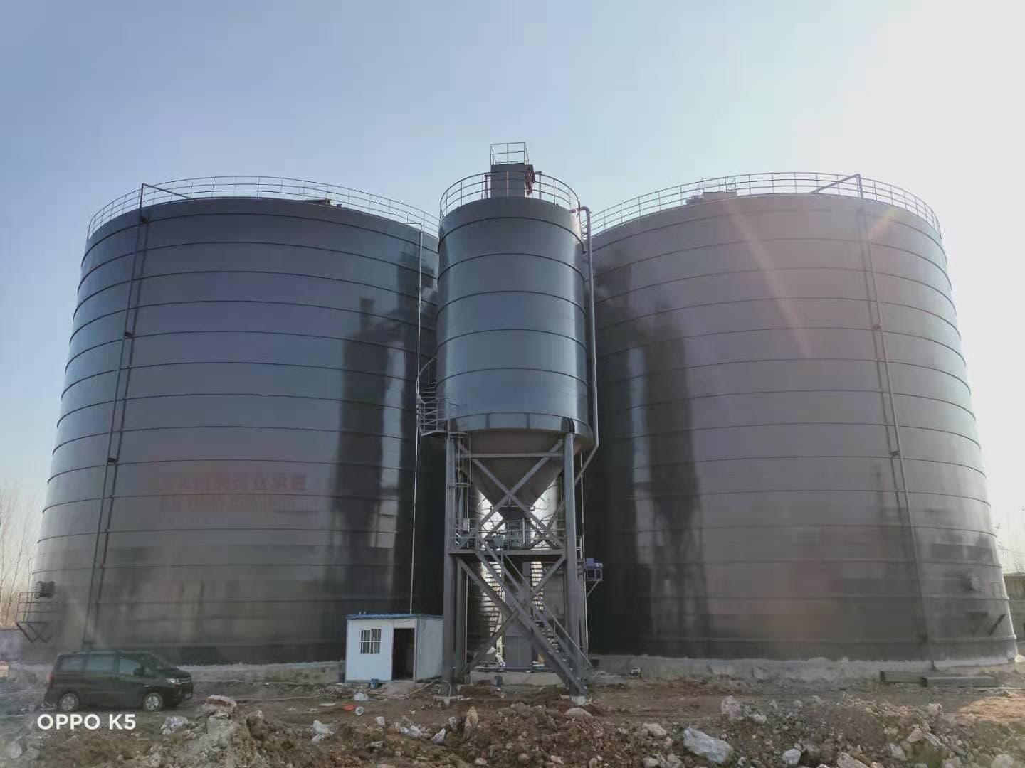 张家界桑植1万吨螺旋钢板仓基地