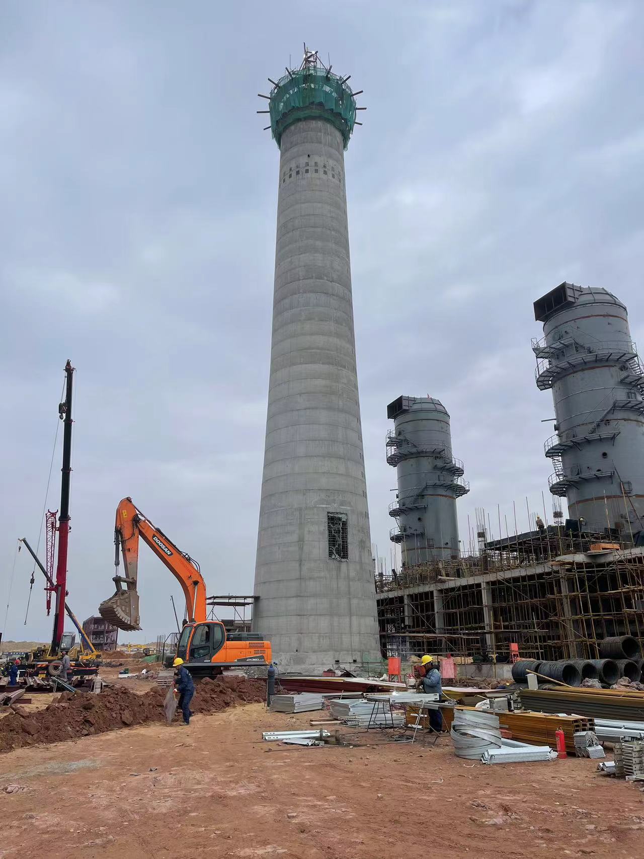 万宁市水泥烟囱外墙彩绘
