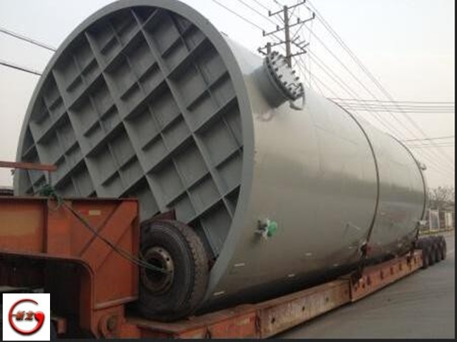 广东潮州立式90立方米钢衬塑槽罐设计院