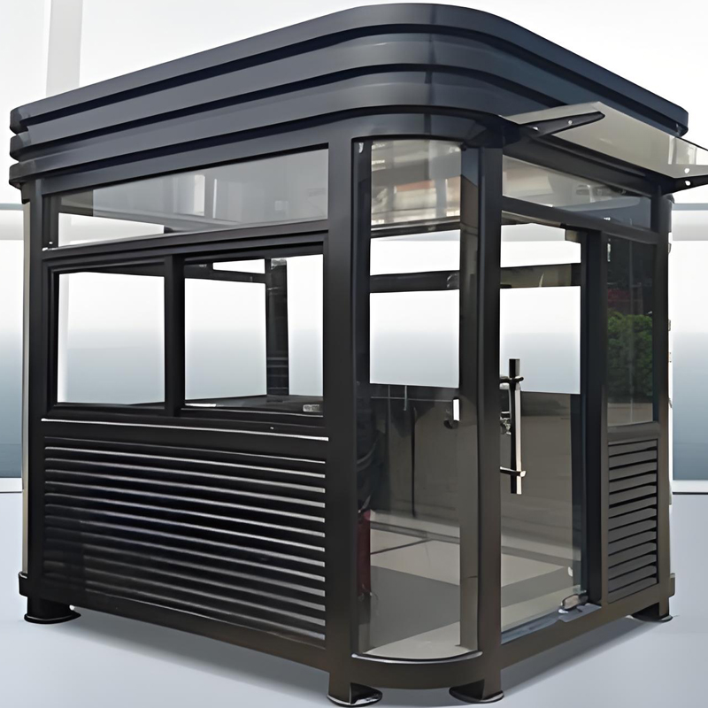 长治市物业真石漆岗亭定制固亭金属制品