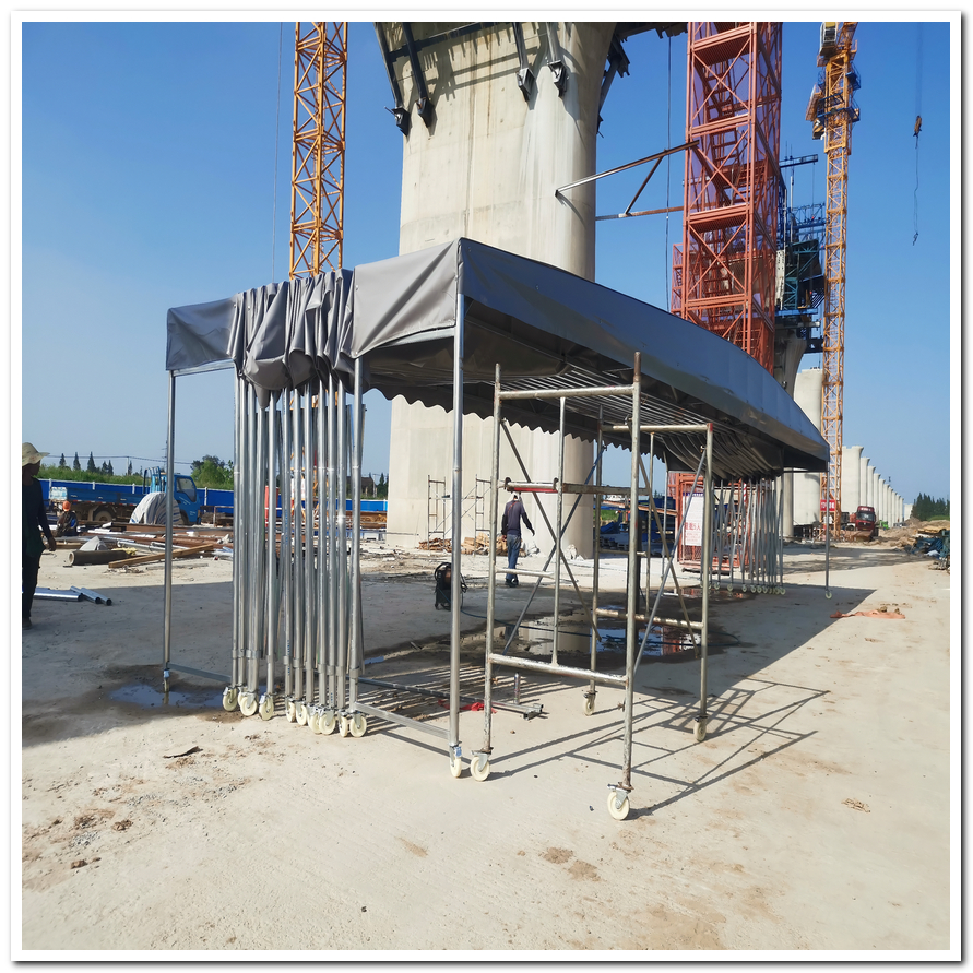 推拉雨棚手动推拉棚按需定做