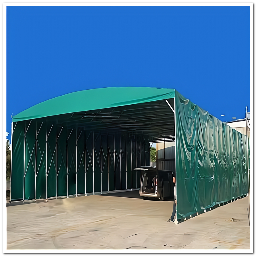 推拉雨棚手动推拉棚按需定做