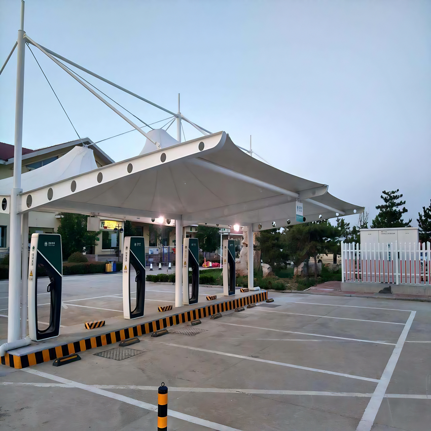 济南别墅膜结构车棚【本地厂家】