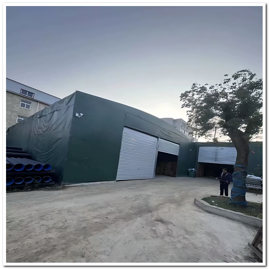 华安伸缩大篷,伸缩雨蓬细节展示