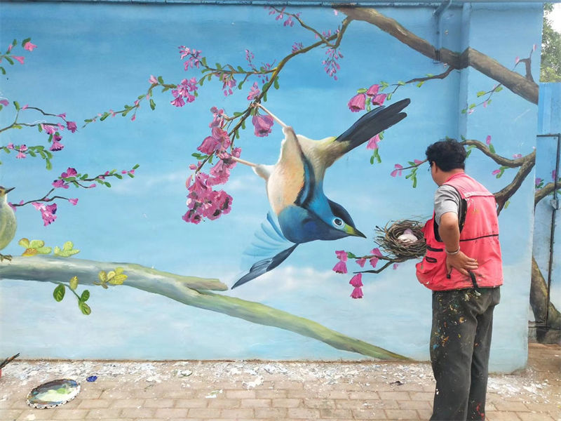 青冈墙绘3D彩绘价格美丽