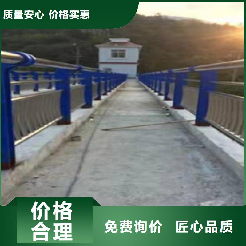 不锈钢复合管河道护栏加工现场老客户钟爱